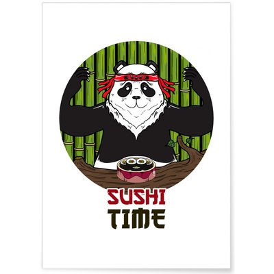 Affiche Sushi Time L'AFFICHERIE