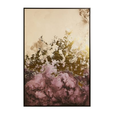 Astratto Cream and Mauve Framed Wall Art SO'HOME