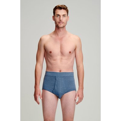 Slip ouvert taille haute en coton léger Bio ARMOR-LUX