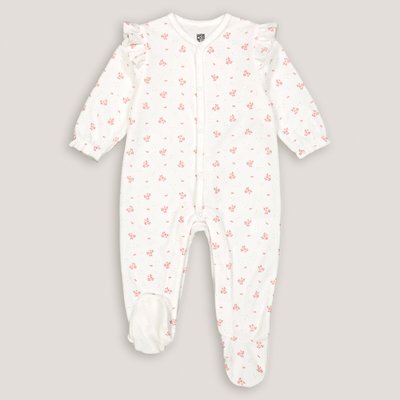 Pijama aterciopelado 1 pieza con volantes, motivo flores LA REDOUTE COLLECTIONS