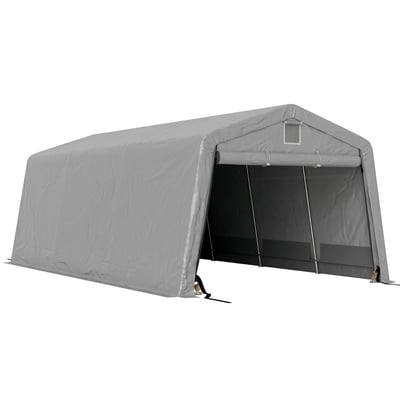 Abri pour voiture PE Gris clair OUTSUNNY