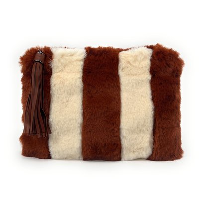 Sac pochette en poils synthétiques vegan FURBY OH MY BAG