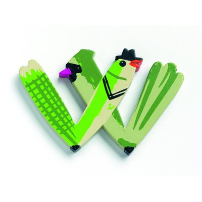 Lettre animaux en bois W DJECO
