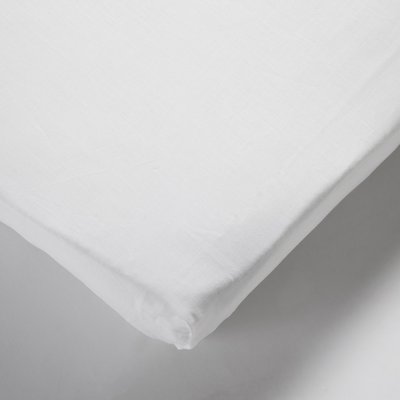 Drap Housse Blanc en Coton pour Enfant LES MATELAS DE MORPHEE