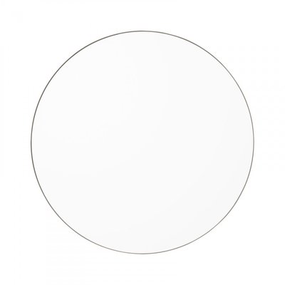 Miroir Mural Circum Clear et Bord Gris Taupe Small Rond Diam 70 cm AYTM