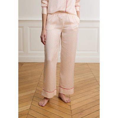 Pantalon de pyjama satiné à pois LOVE AIR ETAM