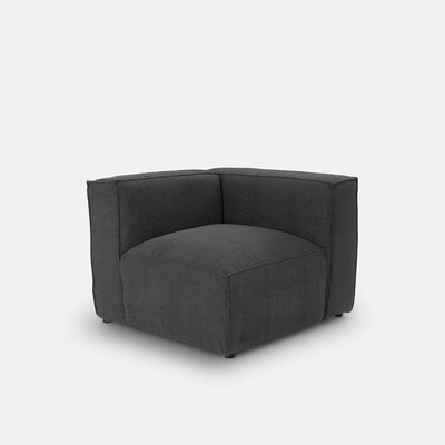 Omvormbare hoekbank, getextureerde stof, Seven LA REDOUTE INTERIEURS