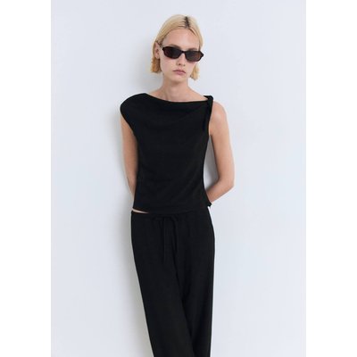Pantalon droit cordon MANGO