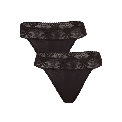 Strings en lot de 2, large base en dentelle ULLA POPKEN