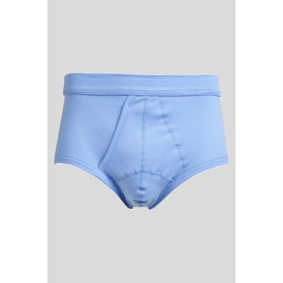 Slip ouvert taille haute en coton léger bio ARMOR-LUX