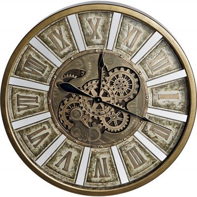 Horloge murale en métal, Loft vintage RECOLLECTION