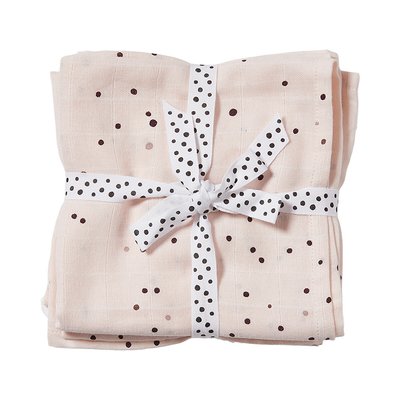Maxi langes dreamy dots lot de 2 120 x 120 cm DONE BY DEER