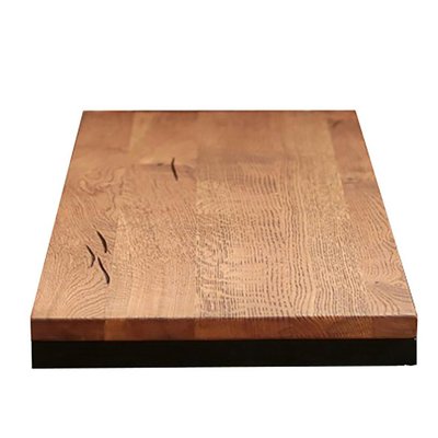 Rallonge pour table ronde extensible en chêne brun 140 cm PALERME (50 cm) PIER IMPORT
