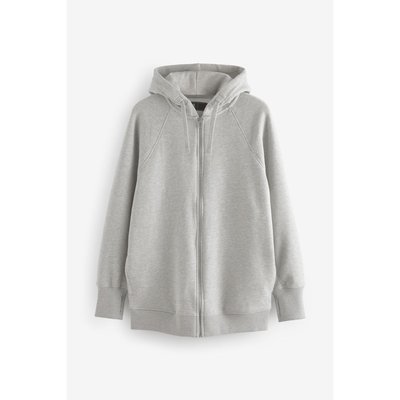 Sweat à capuche long zippé doux au toucher NEXT