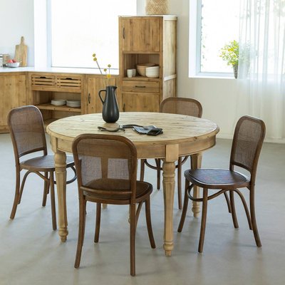 Chaise en orme et cannage (lot de 2) LUZIAN MADE IN MEUBLES 