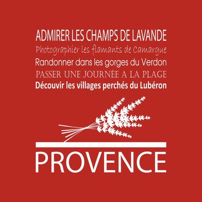 Tableau Sur Toile Provence ILLUSTRATION CEANOTHE