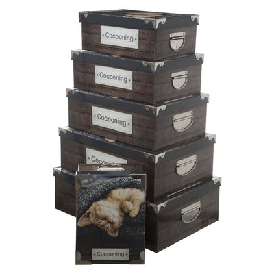Lot de 6 boîtes cocooning coins 5FIVE SIMPLY SMART