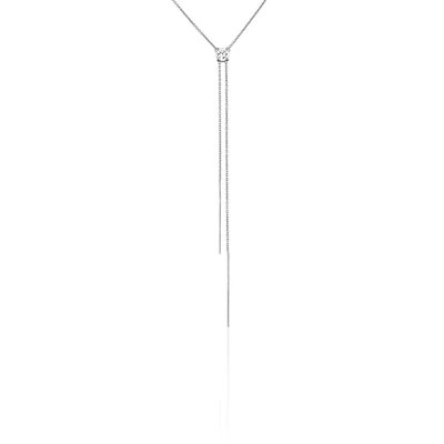 Collier en argent 925 et oxyde de zirconium CLEOR