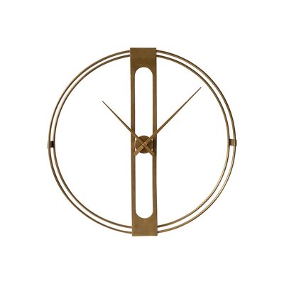 107cm Gold Finish Metal Wall Clock SO'HOME