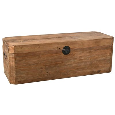 Coffre en pin et métal REWOOD Rectangle AUBRY GASPARD