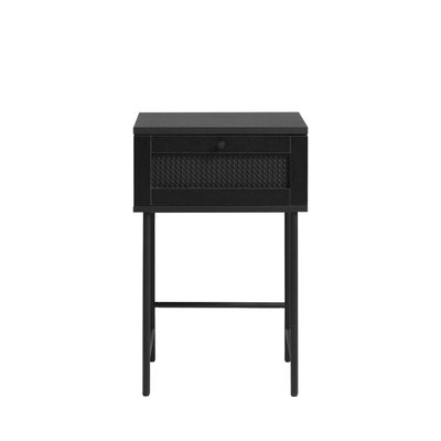 Table de chevet 1 tiroir en bois et métal- RINTO DRAWER