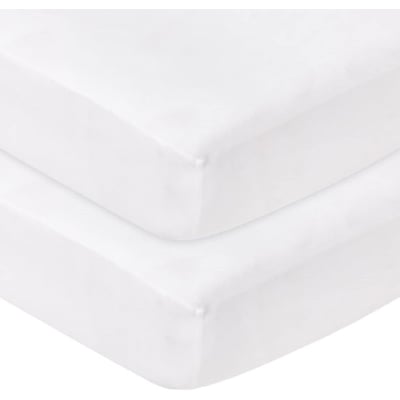 Lot de 2 Draps Housse 60x120 cm - En coton Biologique PREMIERS MOMENTS