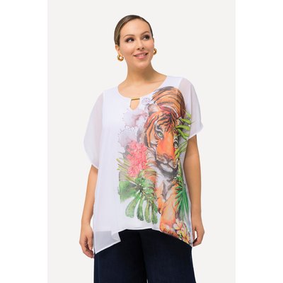 Blouse doublée à imprimé toucan. Décolleté ULLA POPKEN