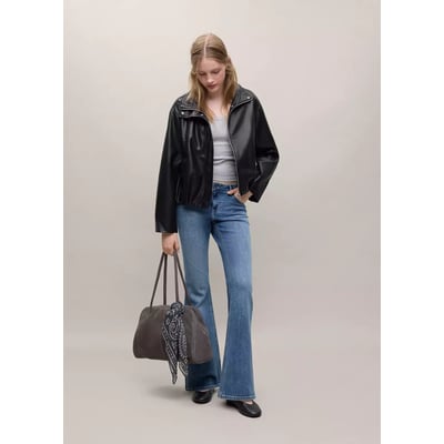 Veste à col montant avec poches MANGO TEEN