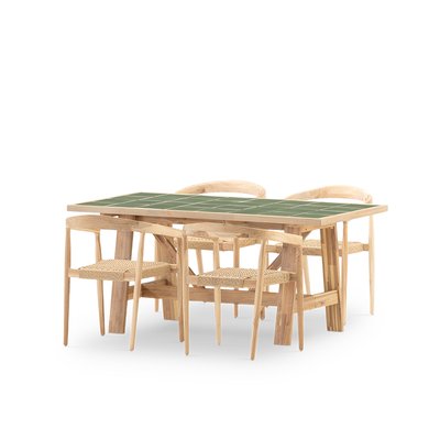 Salon de jardin, 4 fauteuils BISBAL & MODENA DEFORA HOME