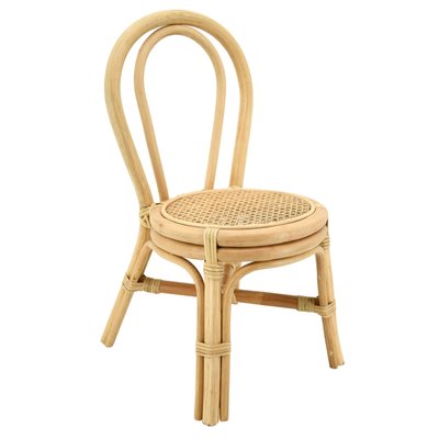 Chaise enfant en rotin naturel et cannage Bogiwo AUBRY GASPARD