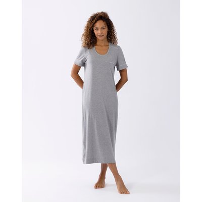 Chemise de nuit manches courtes en coton modal LES INTEMPORELLES A11 LE CHAT