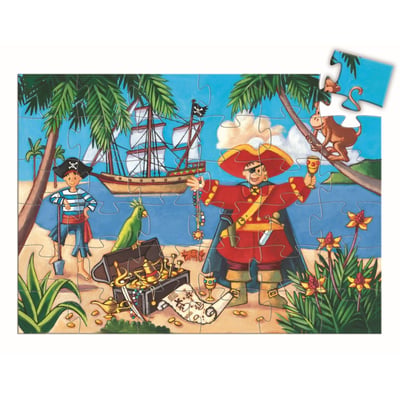 Puzzle le pirate et son trésor DJECO