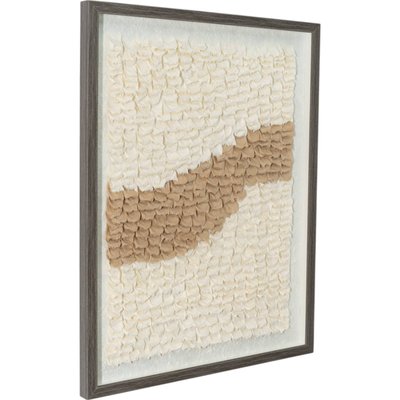 Tableau décoratif en fibre naturelle  avec verre élégant RECOLLECTION