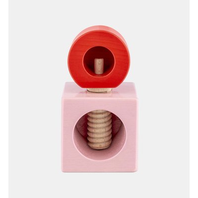 Casse-noix - Bois De Hêtre - Rose Et Rouge ALESSI