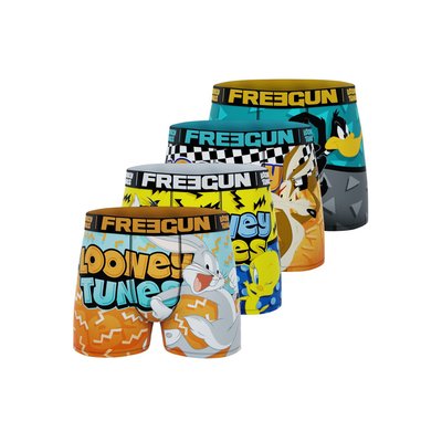 Lot De 4 Boxers Microfibre Looney Tunes FREEGUN