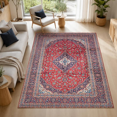 Tapis d'orient au motif oriental, noué à la main, ARDAKAN 1 UN AMOUR DE TAPIS