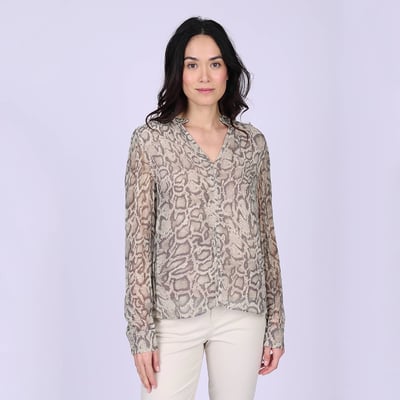Blouse broderie python MISE AU GREEN
