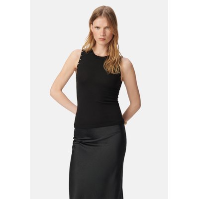 Pull sans manches tricot décor strass IKKS