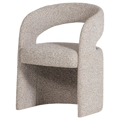 Chaise de salle à manger en bouclé épais LANOR WOOOD