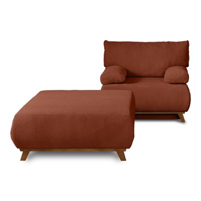 Fauteuil convertible en Velours texturé - CRISTAL LISA DESIGN