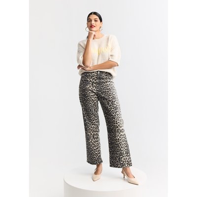 Pantalon évasé à imprimé léopard LOLALIZA