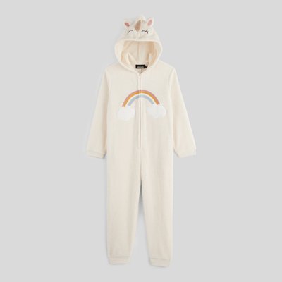 Combinaison licorne à capuche en polaire MONOPRIX