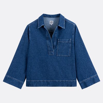 Vareuse-Hemd, Baumwoll-Denim LA REDOUTE COLLECTIONS