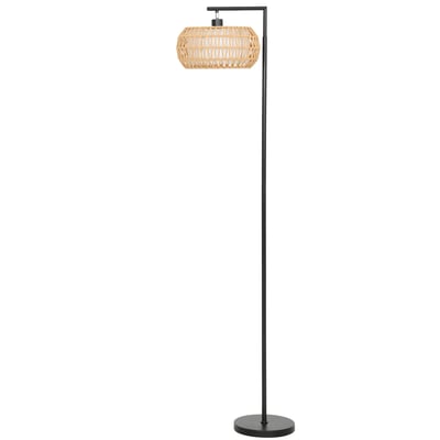 Lampadaire Acier Noir HOMCOM