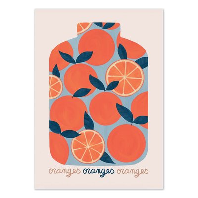 Affiche 50x70 cm - Oranges en boite - El Buen Limon WALL EDITIONS