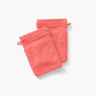 Gant de toilette coton LOLA II CARRE BLANC