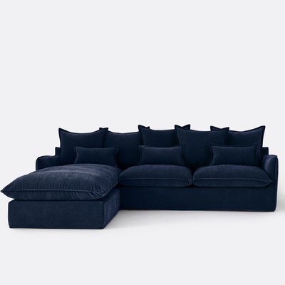 Canapé à angle gauche, polyester chiné, Odna LA REDOUTE INTERIEURS