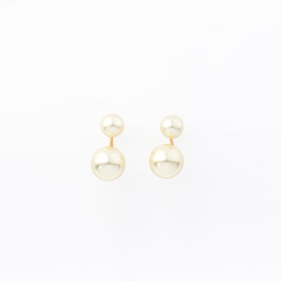Boucles d'oreilles 2 perles BALABOOSTE