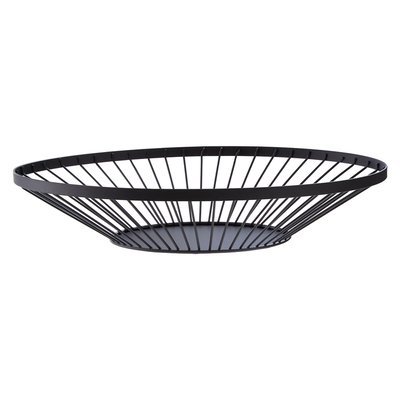 Flat Wire Fruit Basket in Matte Black SO'HOME