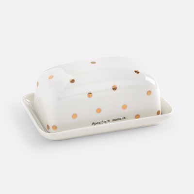 Recipiente para mantequilla de porcelana con tapa KUBLER LA REDOUTE INTERIEURS